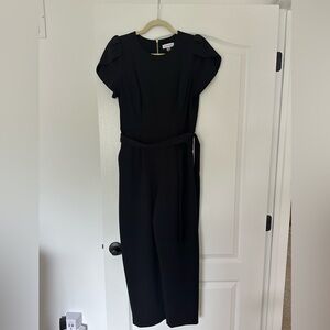 Calvin Klein Black Jumpsuit with Tie Waist Size 8